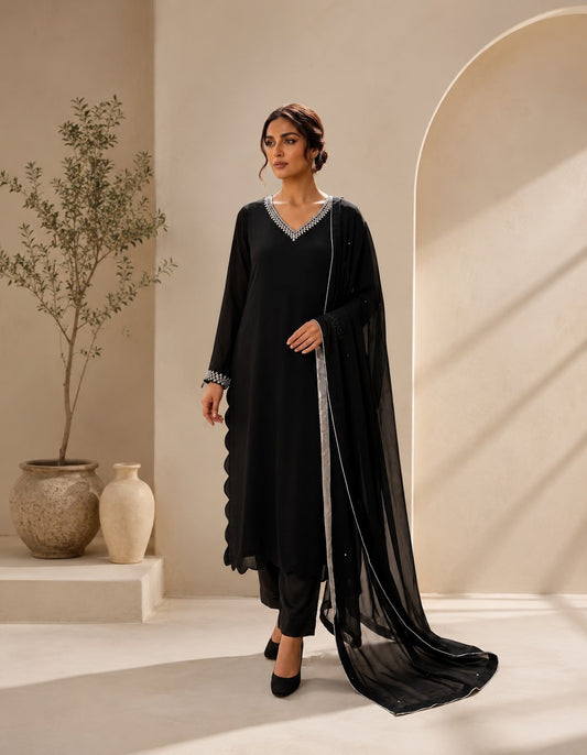 Chandni - 3 PC Stitched Dress