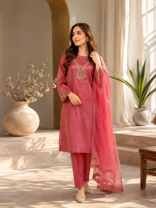 Muskan - 3PC Stitched Dress